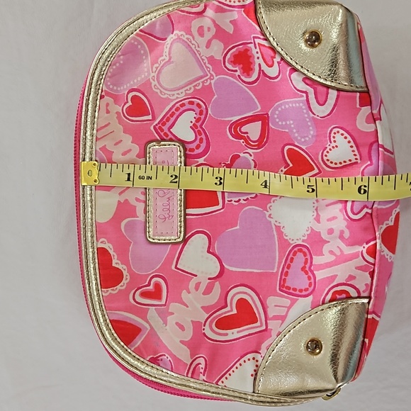 Lilly Pulitzer Pink Heart Zippity Do Cosmetic Bag - Picture 15 of 15